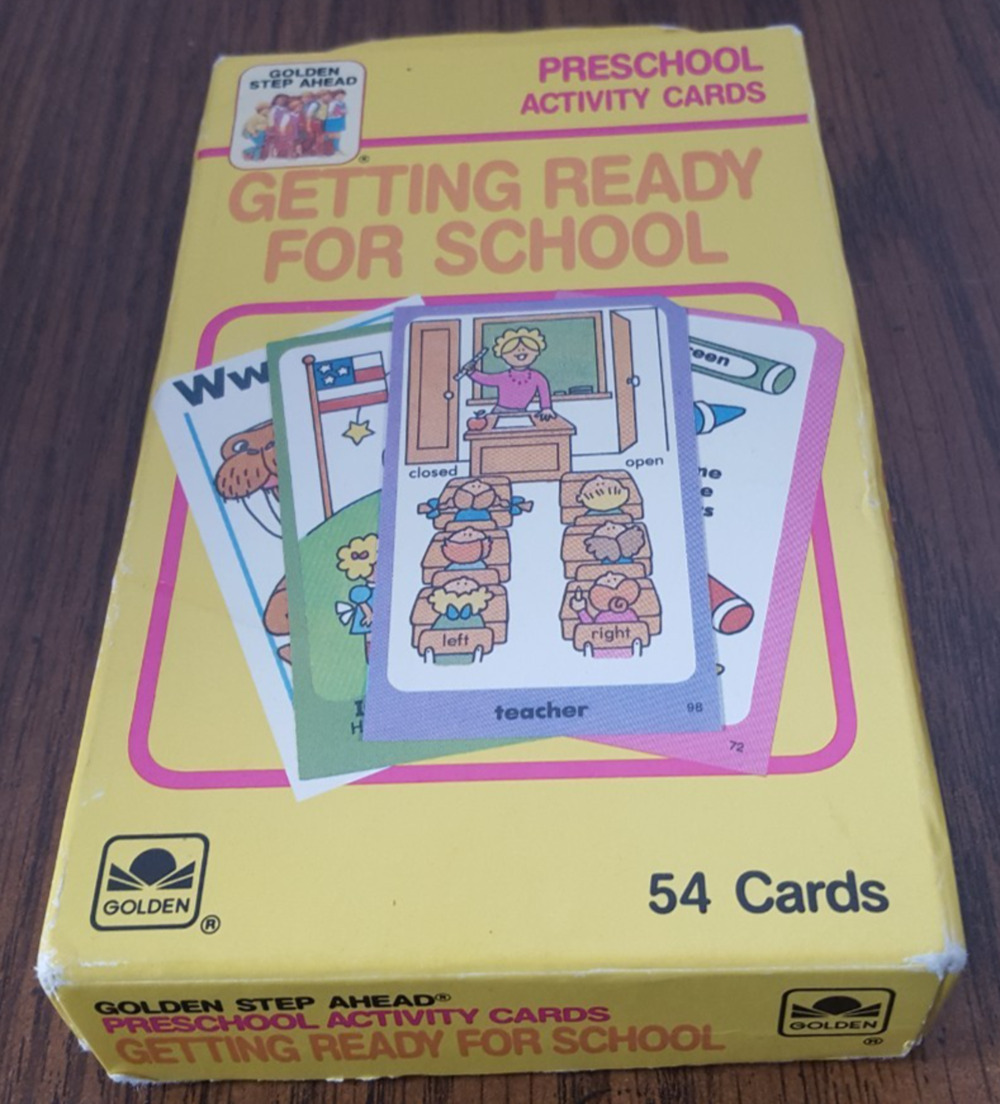 Golden Getting Ready For School Preschool Activity Cards 1989 Western Publishing
